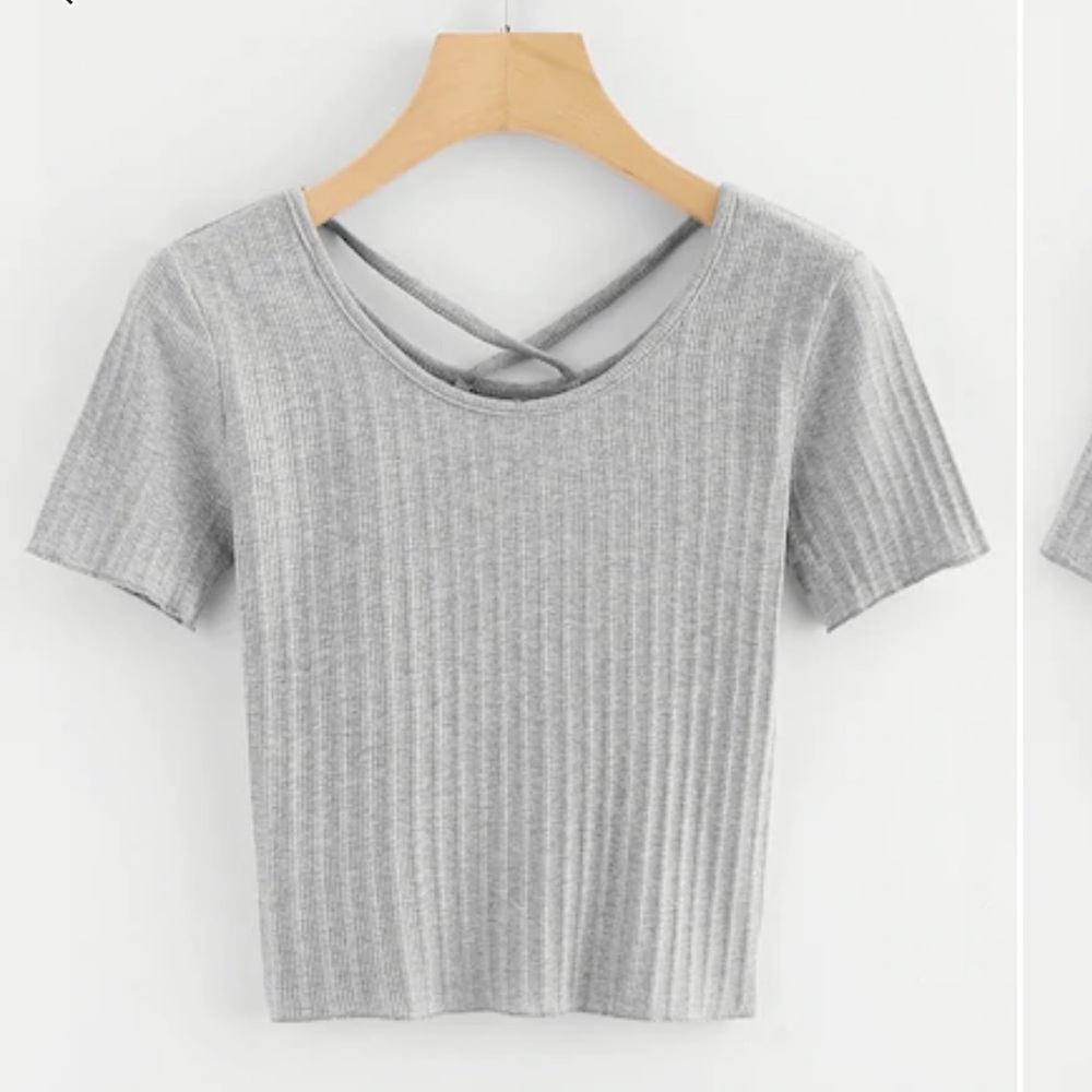 Ribbed crop top